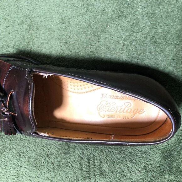 Johnston & Murphy Men\'s Tassel Loafers Size 10.5 B  Brown Leather Dress Shoes main image 11